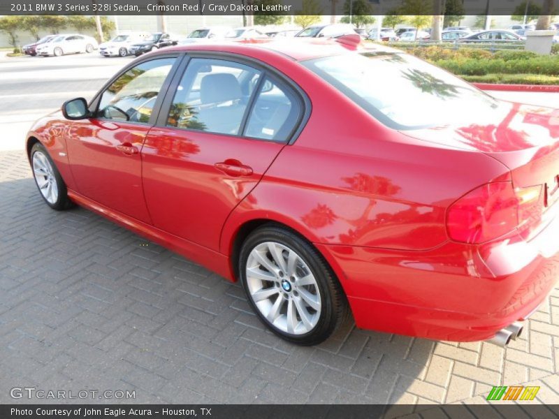 Crimson Red / Gray Dakota Leather 2011 BMW 3 Series 328i Sedan