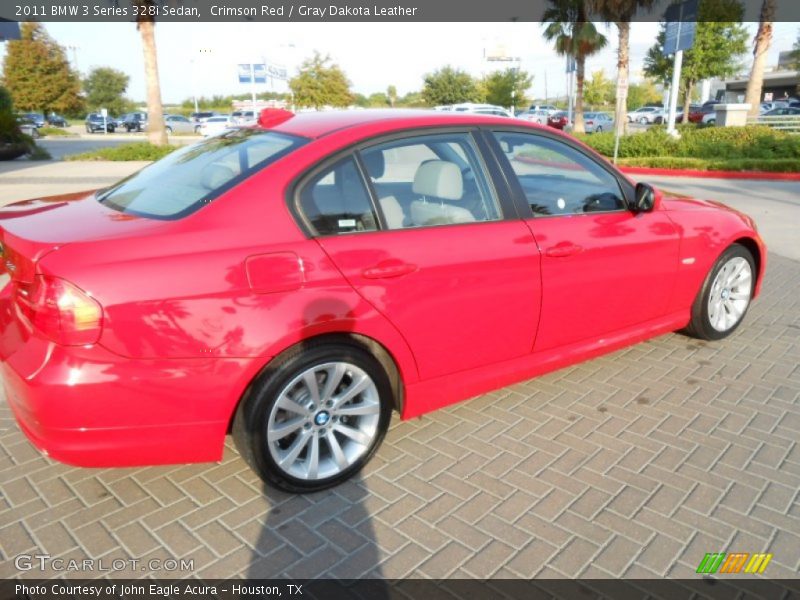 Crimson Red / Gray Dakota Leather 2011 BMW 3 Series 328i Sedan