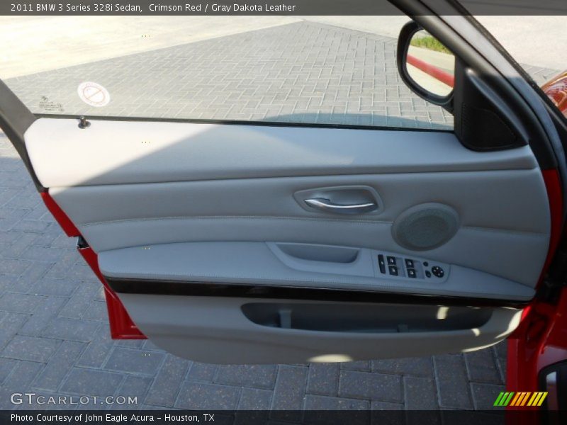 Crimson Red / Gray Dakota Leather 2011 BMW 3 Series 328i Sedan