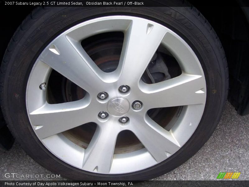 Obsidian Black Pearl / Off-Black 2007 Subaru Legacy 2.5 GT Limited Sedan