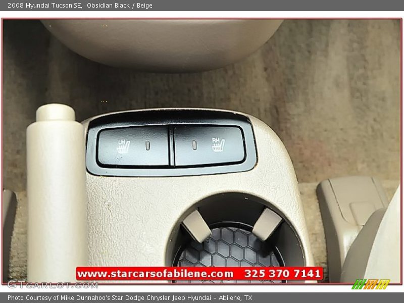 Obsidian Black / Beige 2008 Hyundai Tucson SE