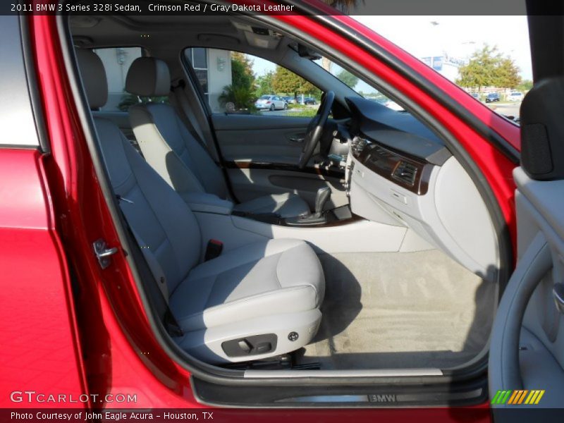 Crimson Red / Gray Dakota Leather 2011 BMW 3 Series 328i Sedan