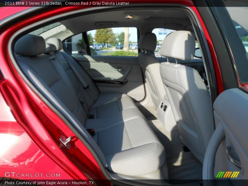 Crimson Red / Gray Dakota Leather 2011 BMW 3 Series 328i Sedan