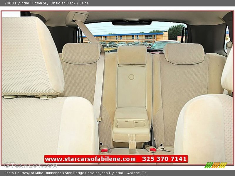 Obsidian Black / Beige 2008 Hyundai Tucson SE