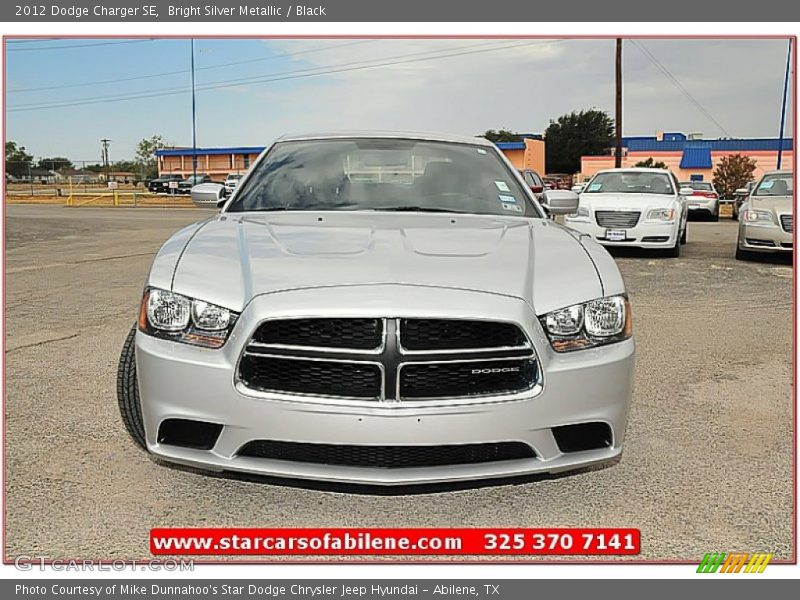 Bright Silver Metallic / Black 2012 Dodge Charger SE