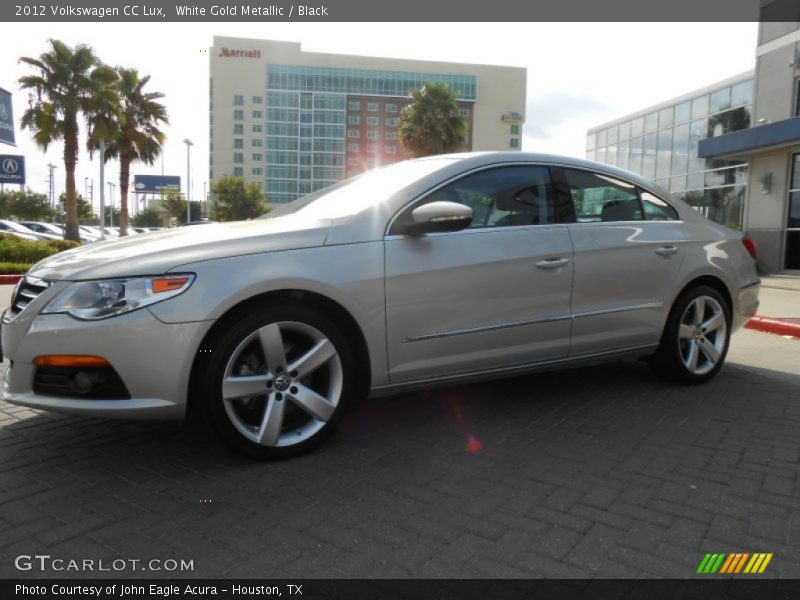 White Gold Metallic / Black 2012 Volkswagen CC Lux