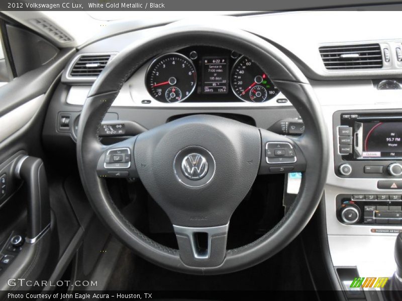 White Gold Metallic / Black 2012 Volkswagen CC Lux