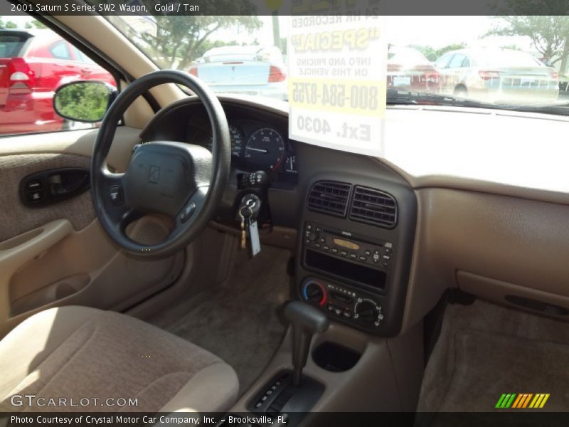 Gold / Tan 2001 Saturn S Series SW2 Wagon