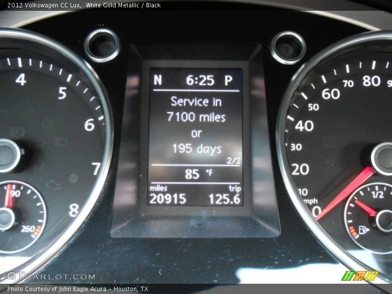 White Gold Metallic / Black 2012 Volkswagen CC Lux