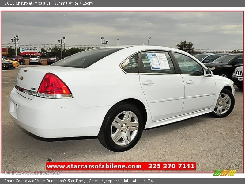 Summit White / Ebony 2011 Chevrolet Impala LT