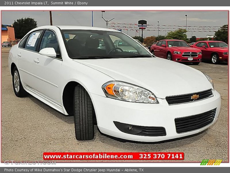 Summit White / Ebony 2011 Chevrolet Impala LT