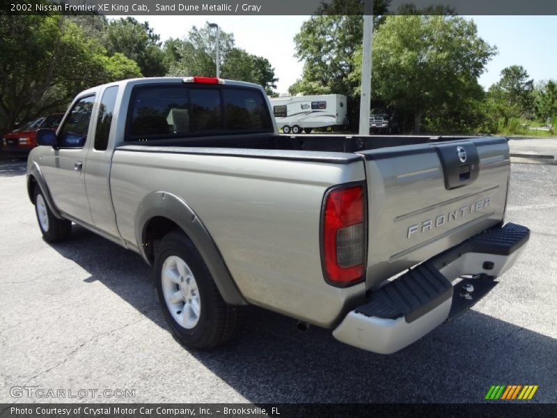 Sand Dune Metallic / Gray 2002 Nissan Frontier XE King Cab