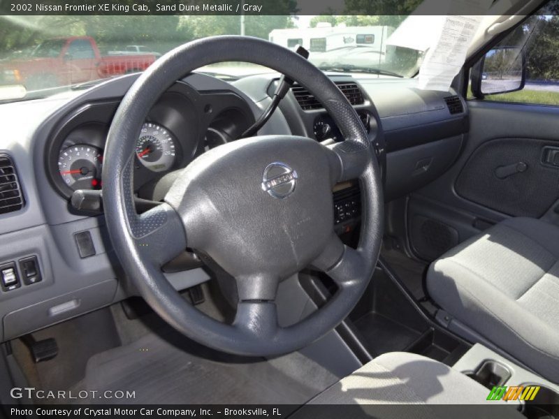 Sand Dune Metallic / Gray 2002 Nissan Frontier XE King Cab