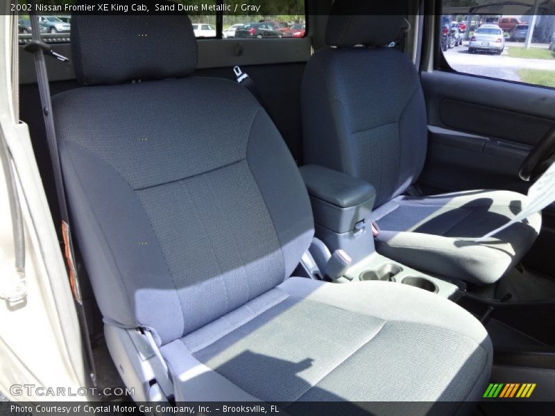 Sand Dune Metallic / Gray 2002 Nissan Frontier XE King Cab