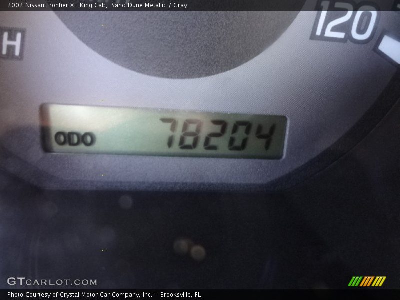 Sand Dune Metallic / Gray 2002 Nissan Frontier XE King Cab