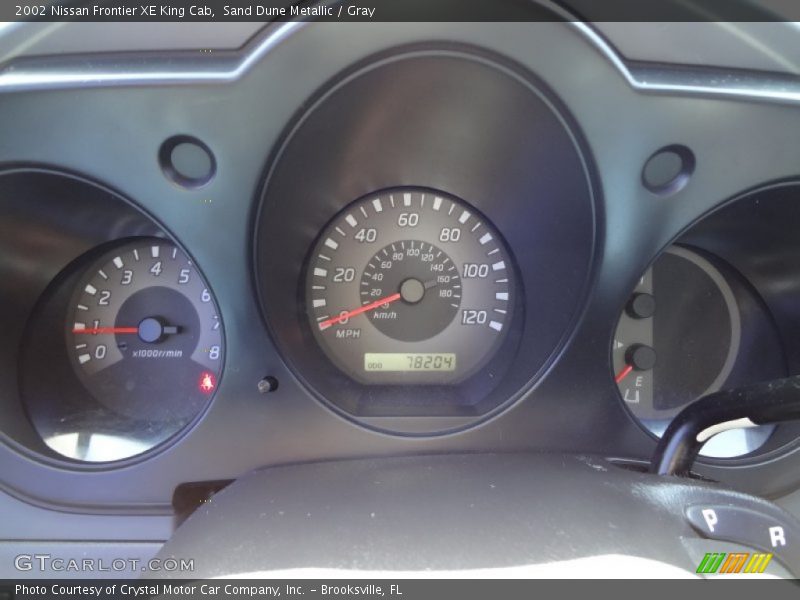 Sand Dune Metallic / Gray 2002 Nissan Frontier XE King Cab