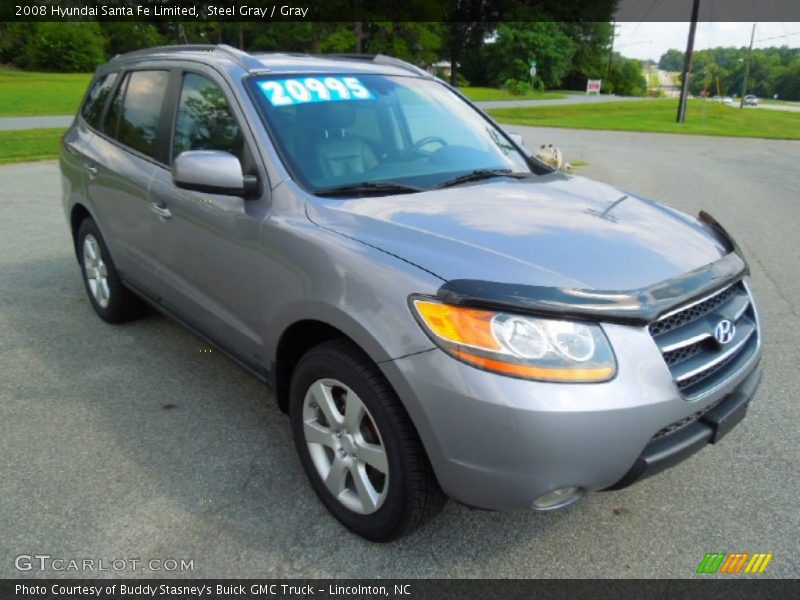 Steel Gray / Gray 2008 Hyundai Santa Fe Limited