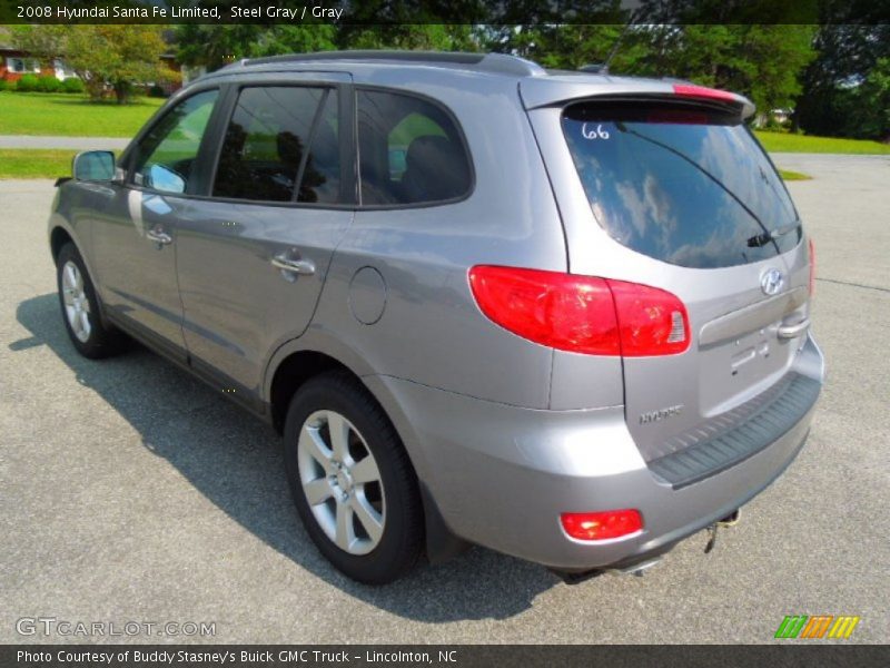 Steel Gray / Gray 2008 Hyundai Santa Fe Limited