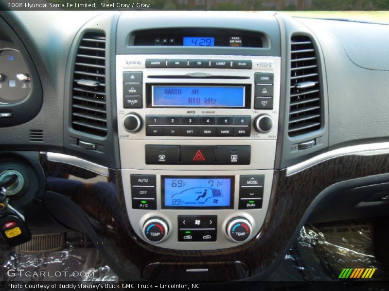 Steel Gray / Gray 2008 Hyundai Santa Fe Limited