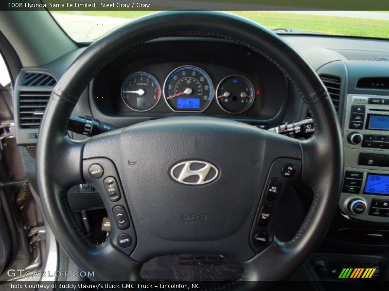 Steel Gray / Gray 2008 Hyundai Santa Fe Limited
