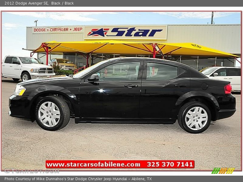 Black / Black 2012 Dodge Avenger SE