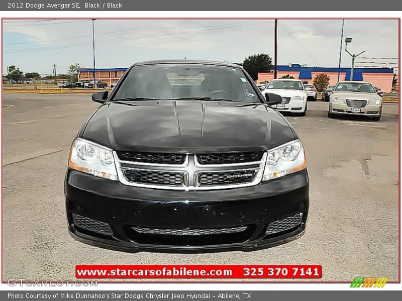 Black / Black 2012 Dodge Avenger SE