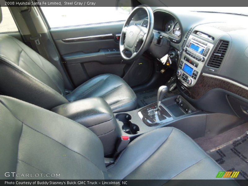 Steel Gray / Gray 2008 Hyundai Santa Fe Limited