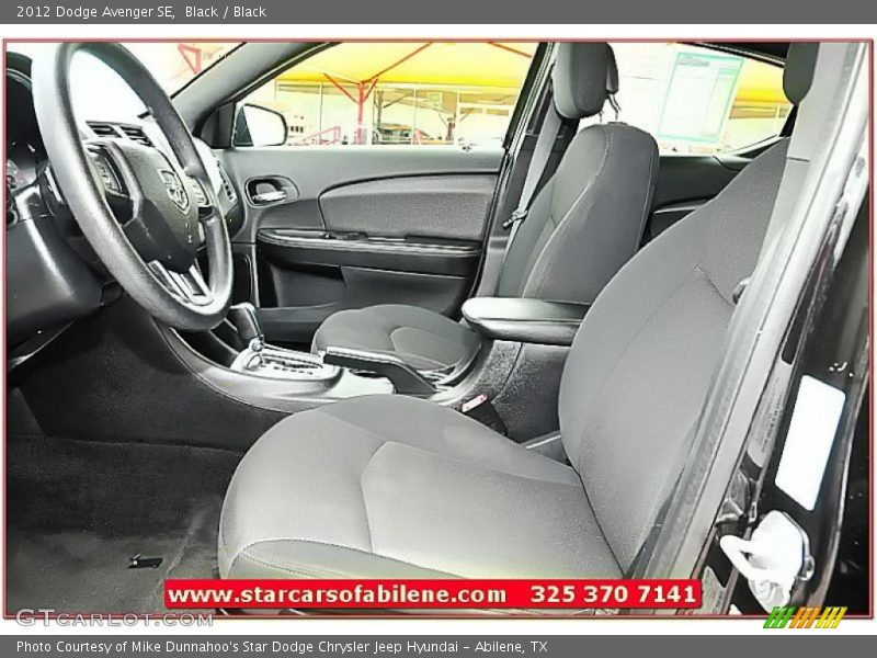 Black / Black 2012 Dodge Avenger SE