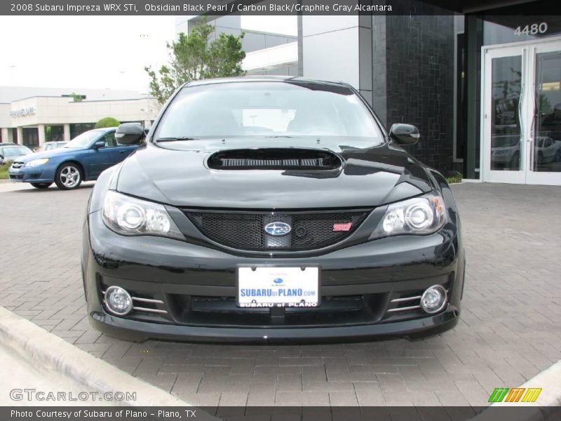 Obsidian Black Pearl / Carbon Black/Graphite Gray Alcantara 2008 Subaru Impreza WRX STi