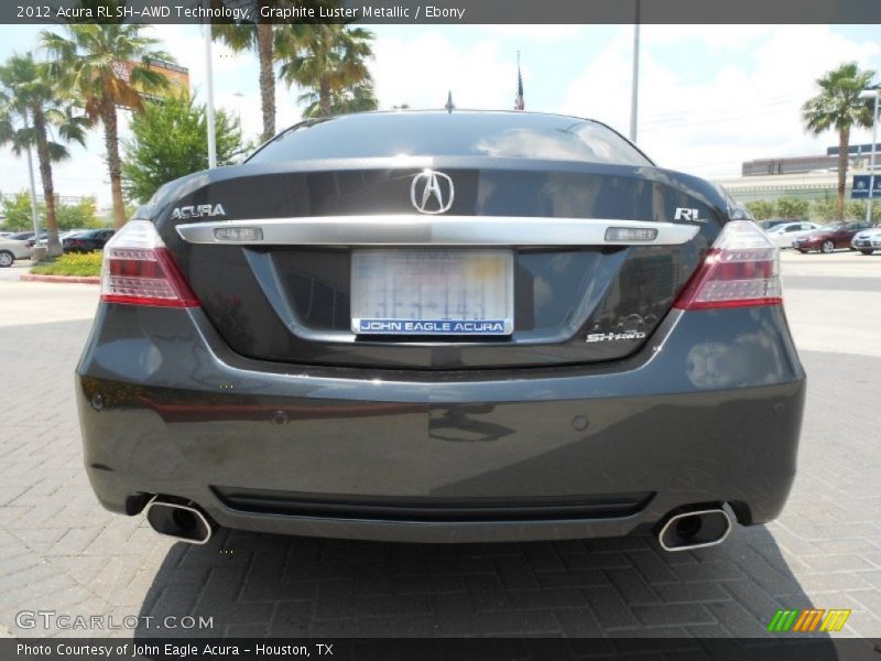 Graphite Luster Metallic / Ebony 2012 Acura RL SH-AWD Technology
