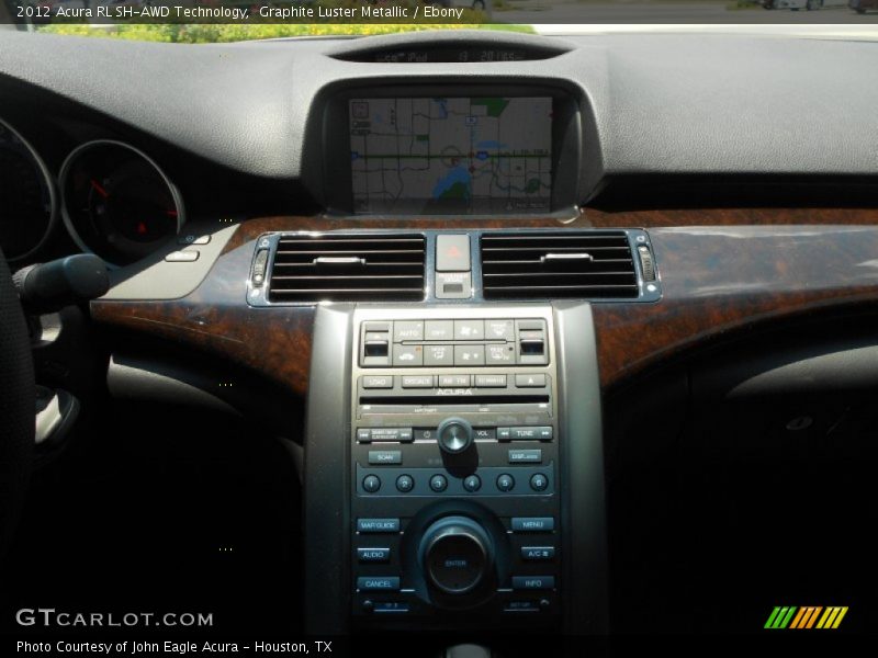 Controls of 2012 RL SH-AWD Technology