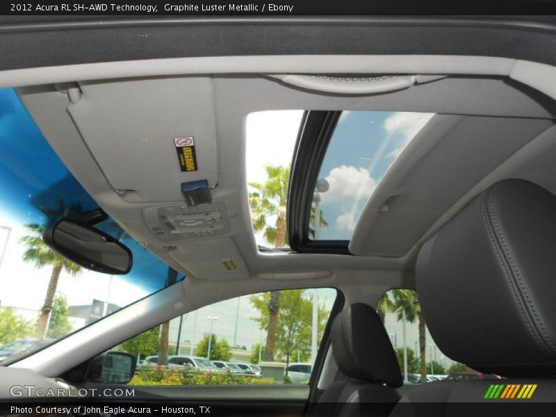 Sunroof of 2012 RL SH-AWD Technology