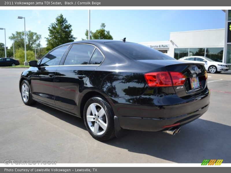 Black / Cornsilk Beige 2011 Volkswagen Jetta TDI Sedan