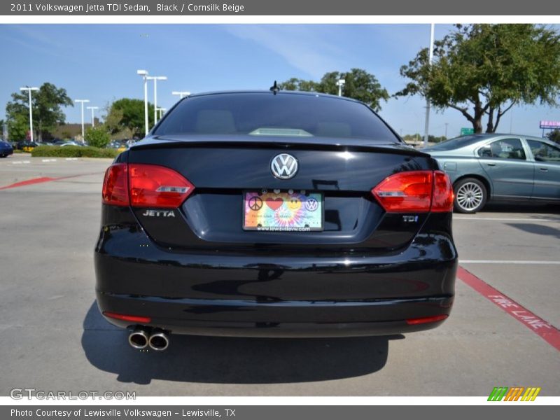 Black / Cornsilk Beige 2011 Volkswagen Jetta TDI Sedan