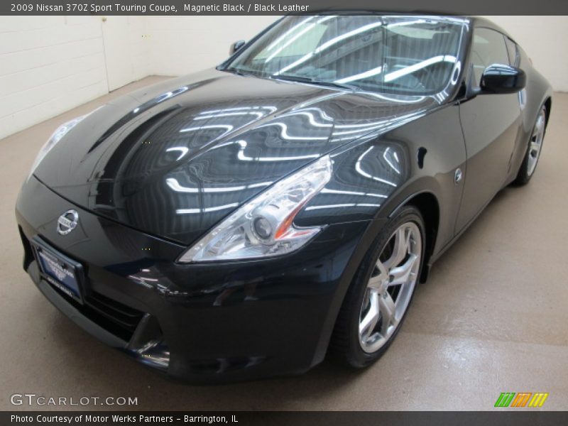 Magnetic Black / Black Leather 2009 Nissan 370Z Sport Touring Coupe