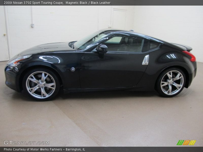 Magnetic Black / Black Leather 2009 Nissan 370Z Sport Touring Coupe