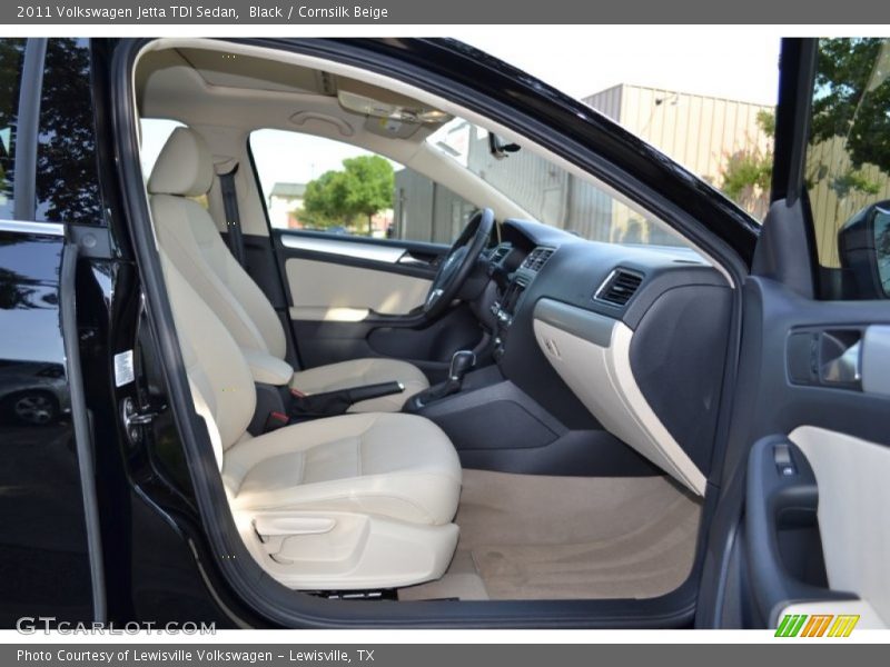 Black / Cornsilk Beige 2011 Volkswagen Jetta TDI Sedan