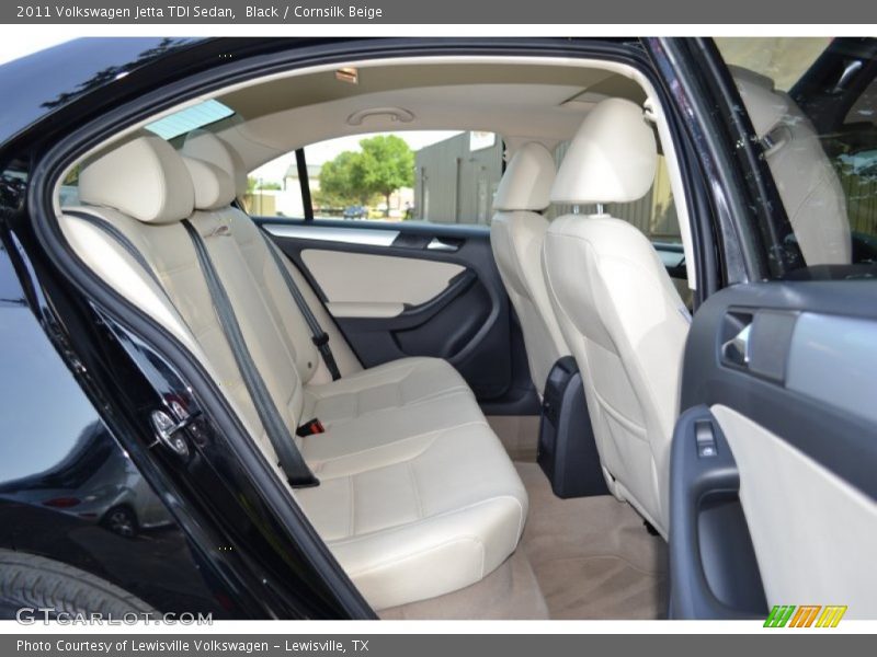 Black / Cornsilk Beige 2011 Volkswagen Jetta TDI Sedan