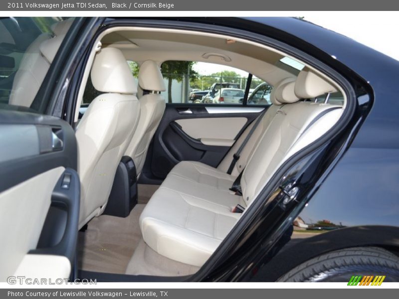 Black / Cornsilk Beige 2011 Volkswagen Jetta TDI Sedan