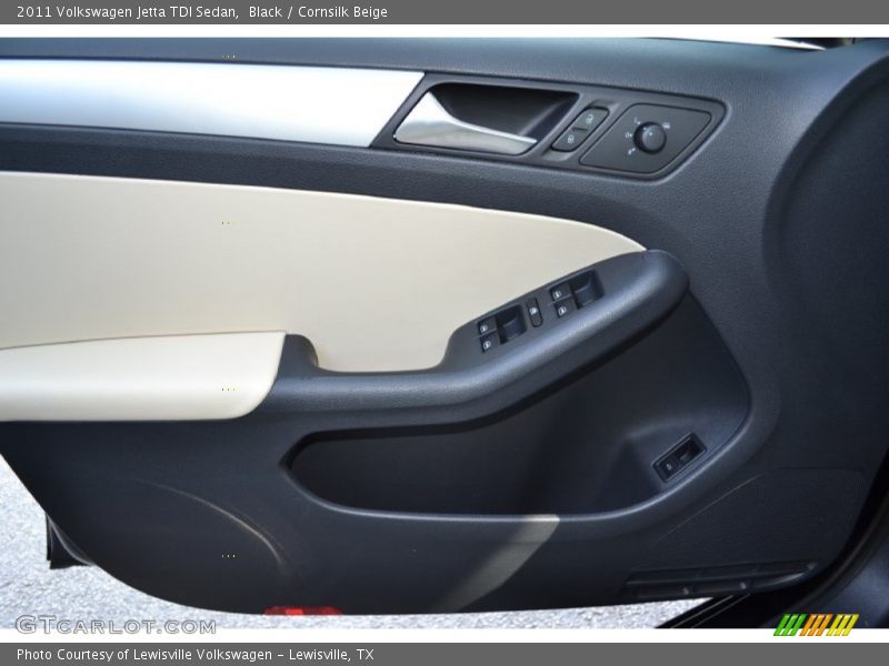 Black / Cornsilk Beige 2011 Volkswagen Jetta TDI Sedan