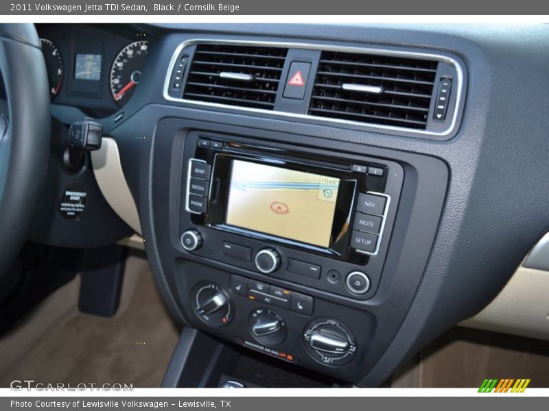 Black / Cornsilk Beige 2011 Volkswagen Jetta TDI Sedan