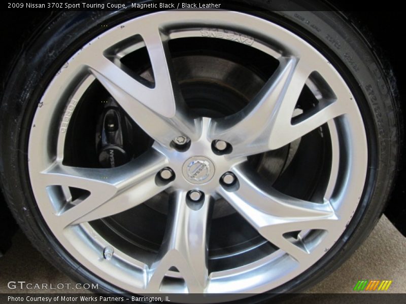 Magnetic Black / Black Leather 2009 Nissan 370Z Sport Touring Coupe