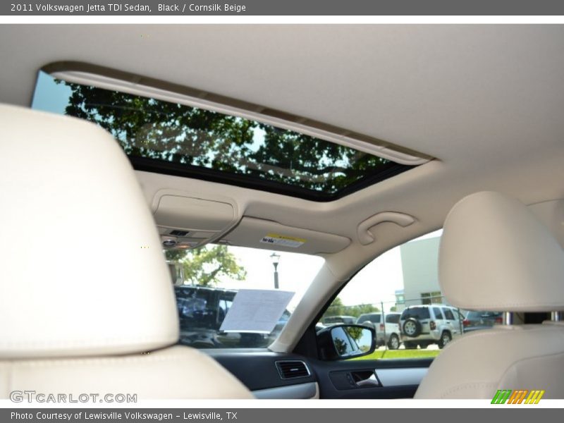 Black / Cornsilk Beige 2011 Volkswagen Jetta TDI Sedan
