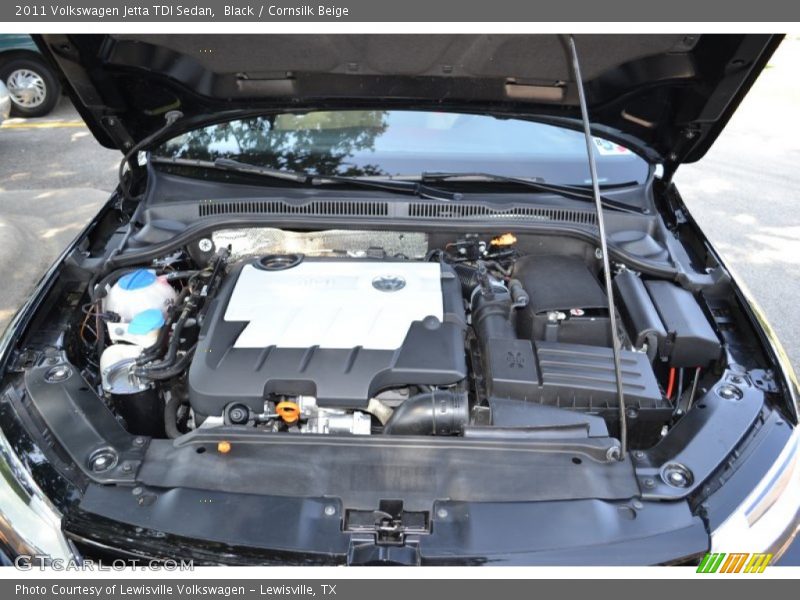 Black / Cornsilk Beige 2011 Volkswagen Jetta TDI Sedan