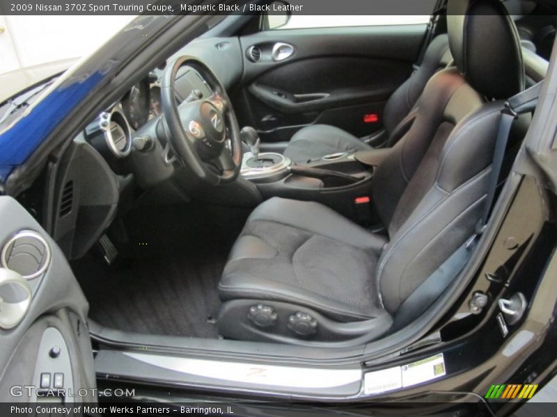Magnetic Black / Black Leather 2009 Nissan 370Z Sport Touring Coupe