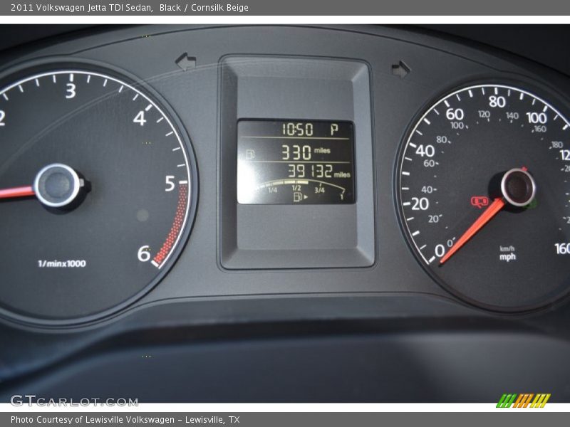 Black / Cornsilk Beige 2011 Volkswagen Jetta TDI Sedan