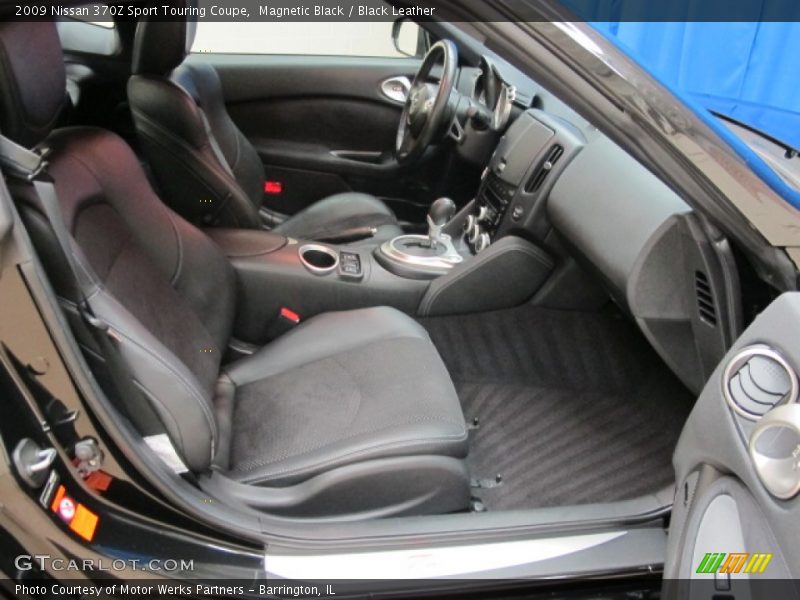 Magnetic Black / Black Leather 2009 Nissan 370Z Sport Touring Coupe