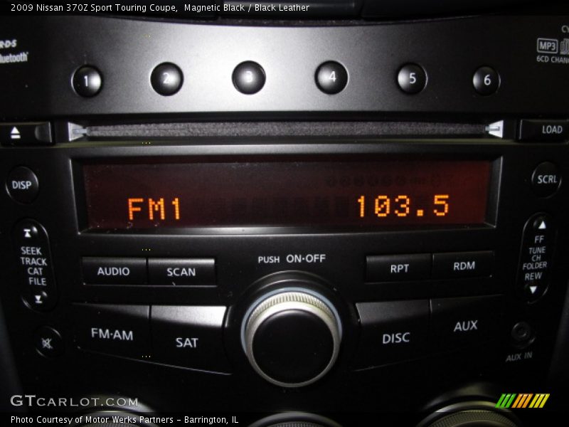 Magnetic Black / Black Leather 2009 Nissan 370Z Sport Touring Coupe