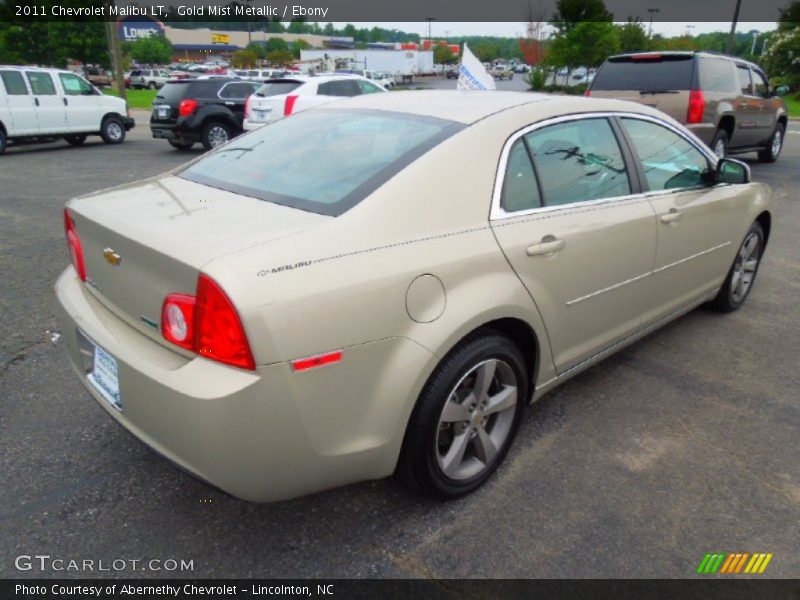 Gold Mist Metallic / Ebony 2011 Chevrolet Malibu LT