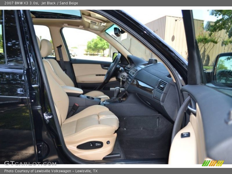 Jet Black / Sand Beige 2007 BMW X3 3.0si